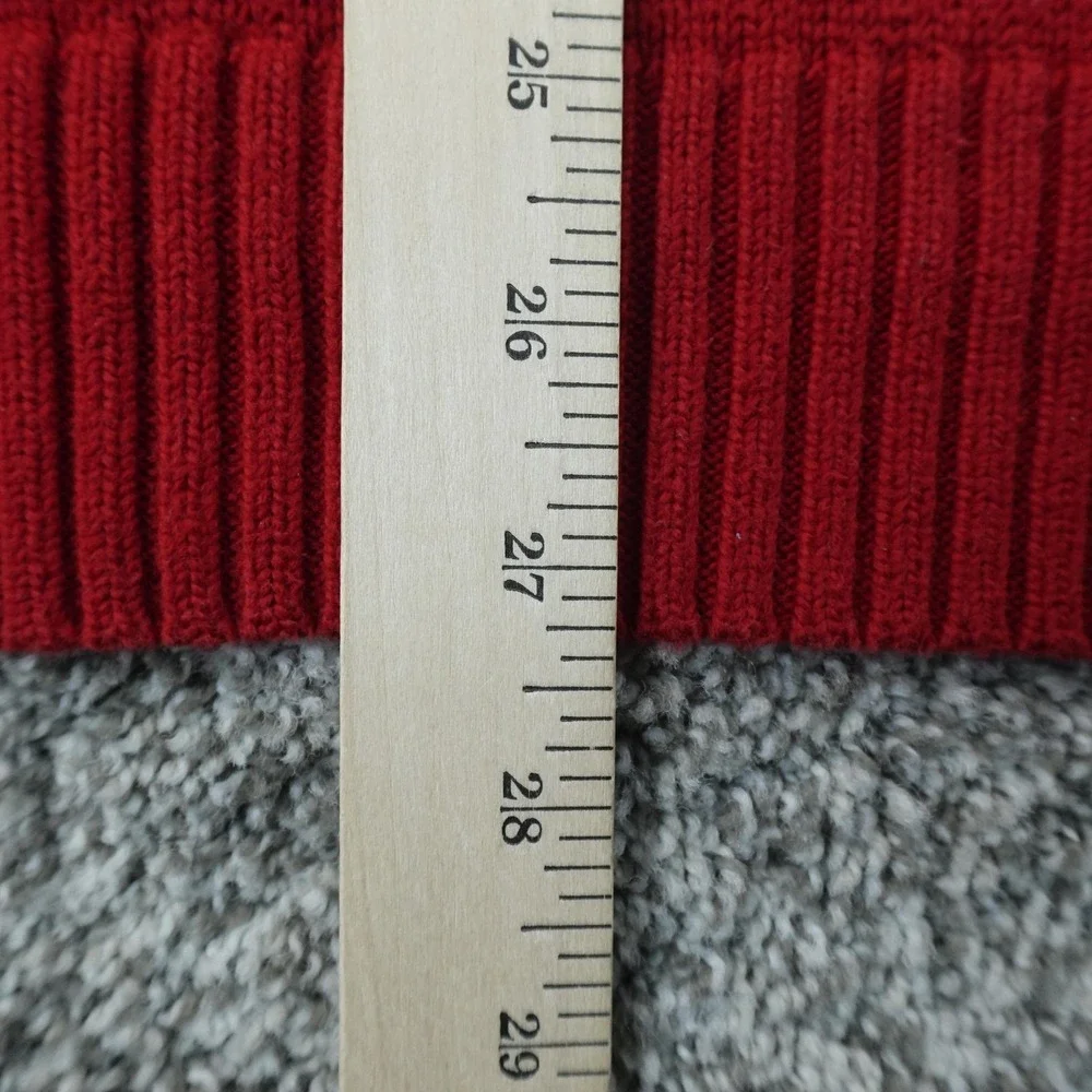 VTG Polo Ralph Lauren Sweater Mens 3XB Red Pony Logo 1/4 Zip‎ Mock Neck Pullover